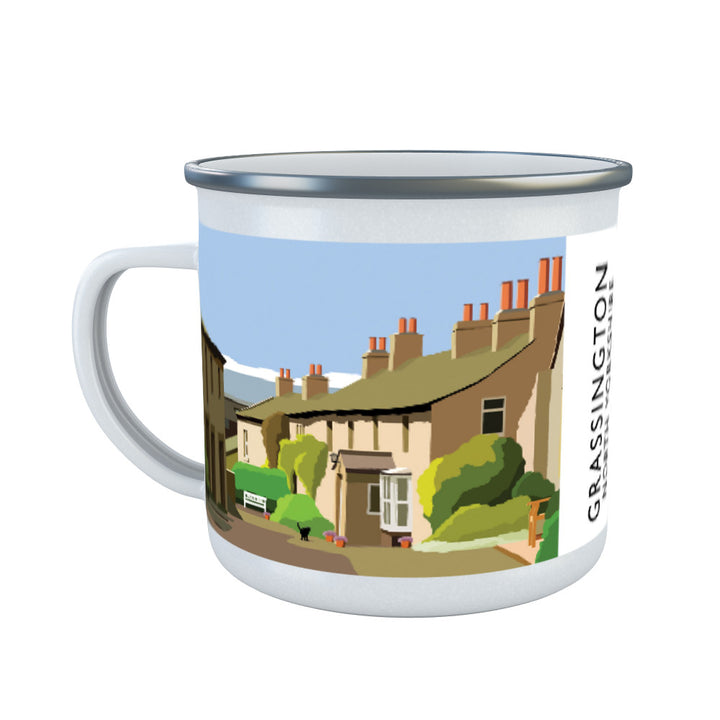 Grassington, North Yorkshire Enamel Mug