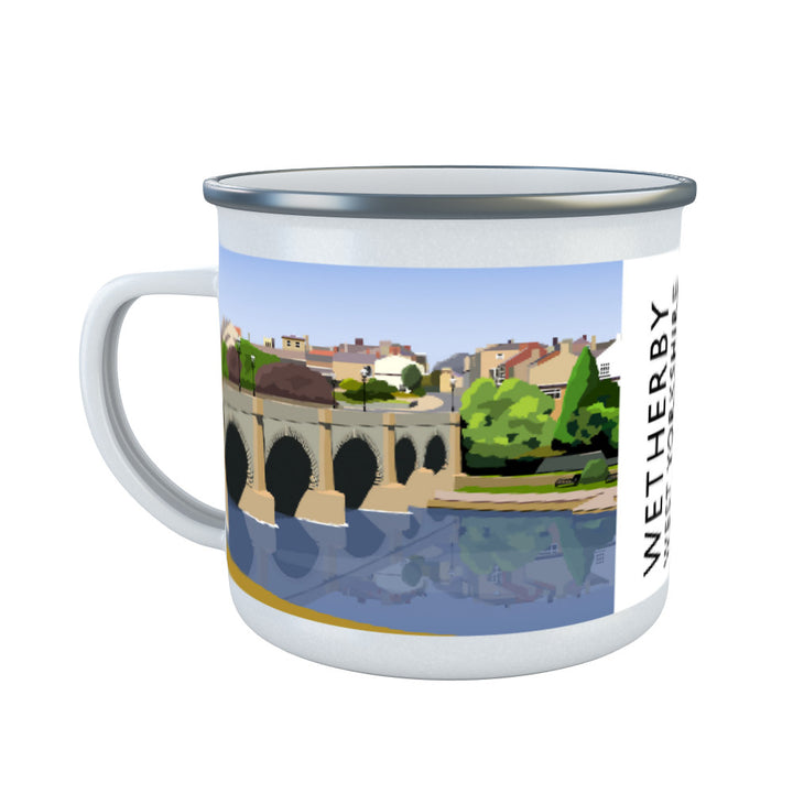 Wetherby, West Yorkshire Enamel Mug