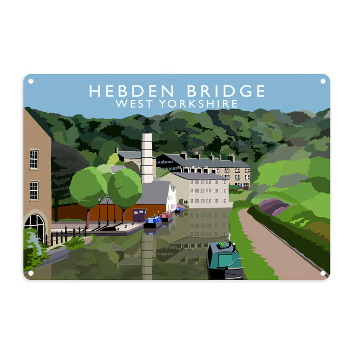 Hebden Bridge, West Yorkshire Metal Sign
