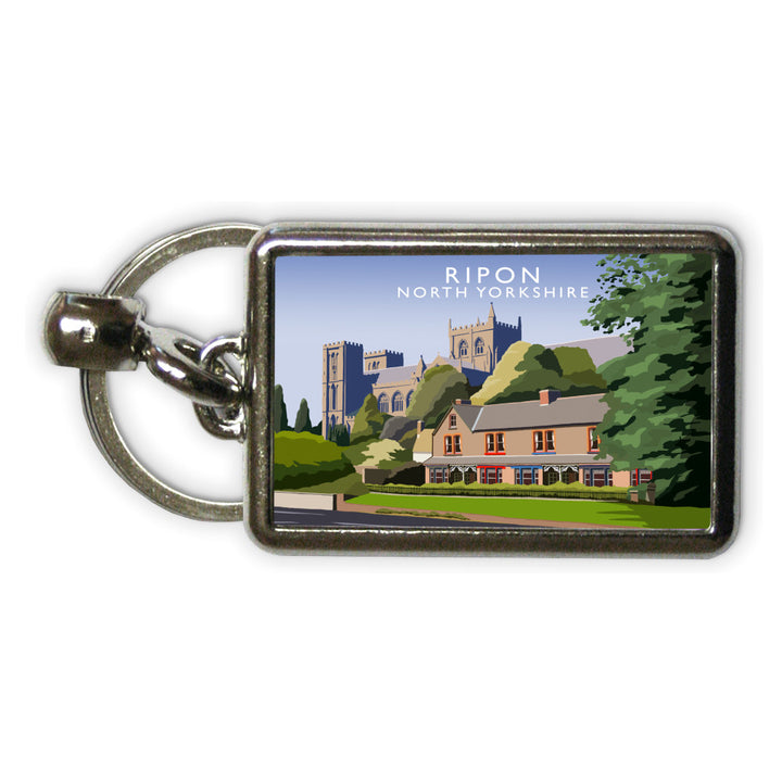 Ripon, North Yorkshire Metal Keyring