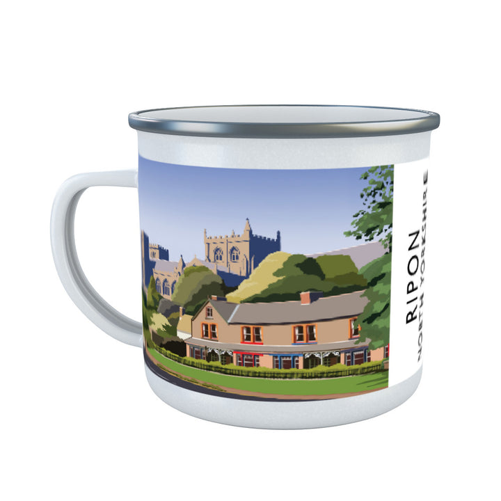 Ripon, North Yorkshire Enamel Mug