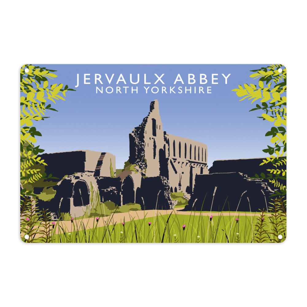Jervaulx Abbey, North Yorkshire Metal Sign