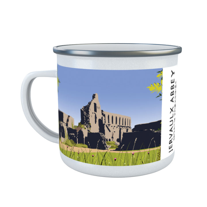 Jervaulx Abbey, North Yorkshire Enamel Mug