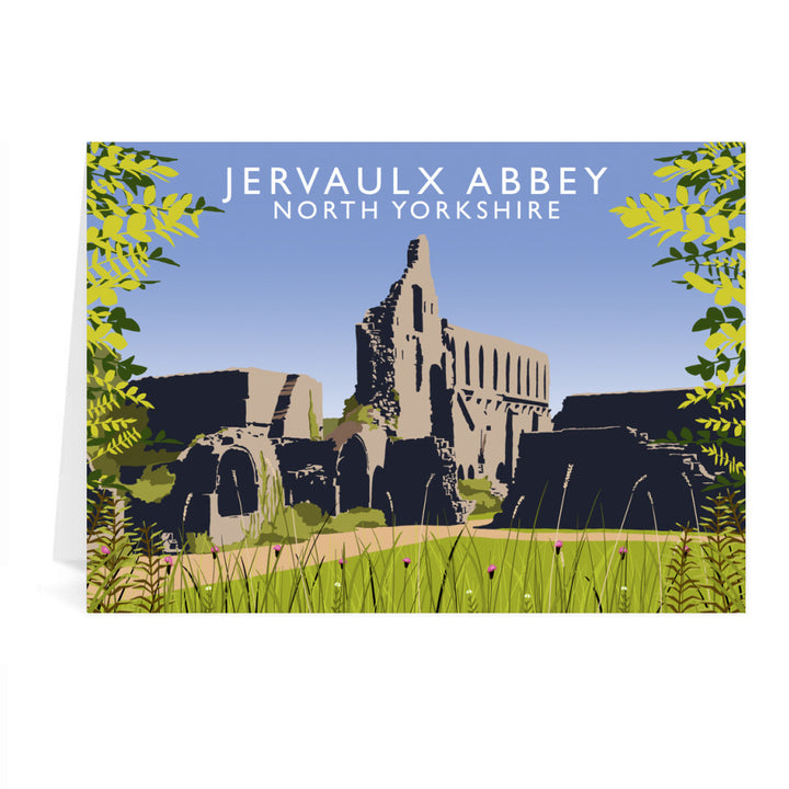 Jervaulx Abbey, North Yorkshire Greeting Card 7x5