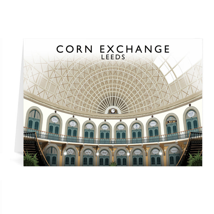 Corn Exchange, Leeds Greeting Card 7x5