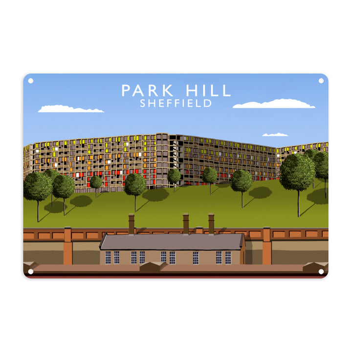 Park Hill, Sheffield Metal Sign