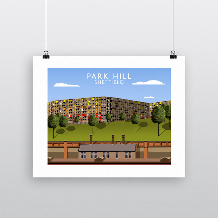Park Hill, Sheffield 90x120cm Fine Art Print