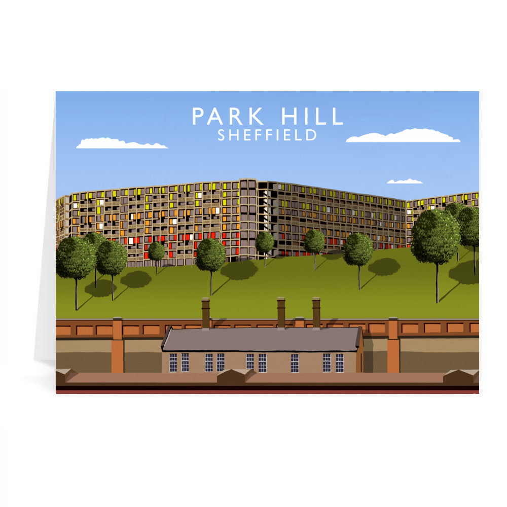 Park Hill, Sheffield Greeting Card 7x5