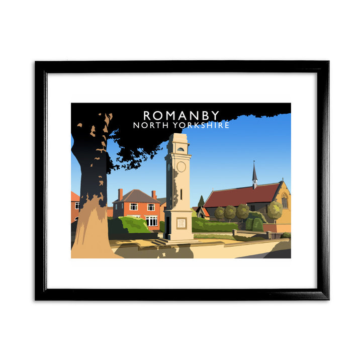 Romanby, North Yorkshire 11x14 Framed Print (Black)