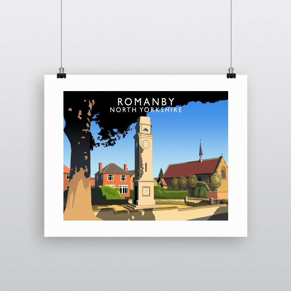 Romanby, North Yorkshire 90x120cm Fine Art Print