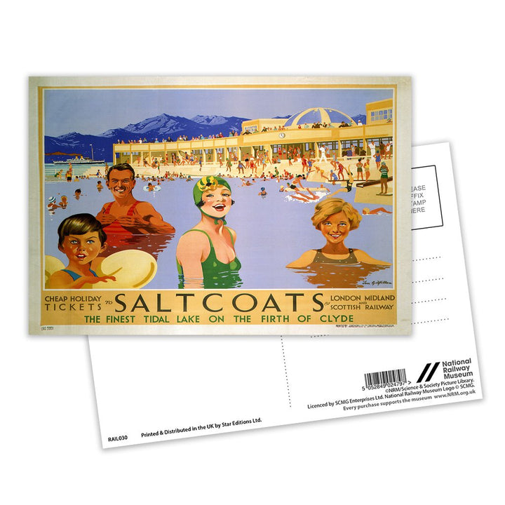 Saltcoats, Firth Of Clyde, Scotland Postcard Pack of 8