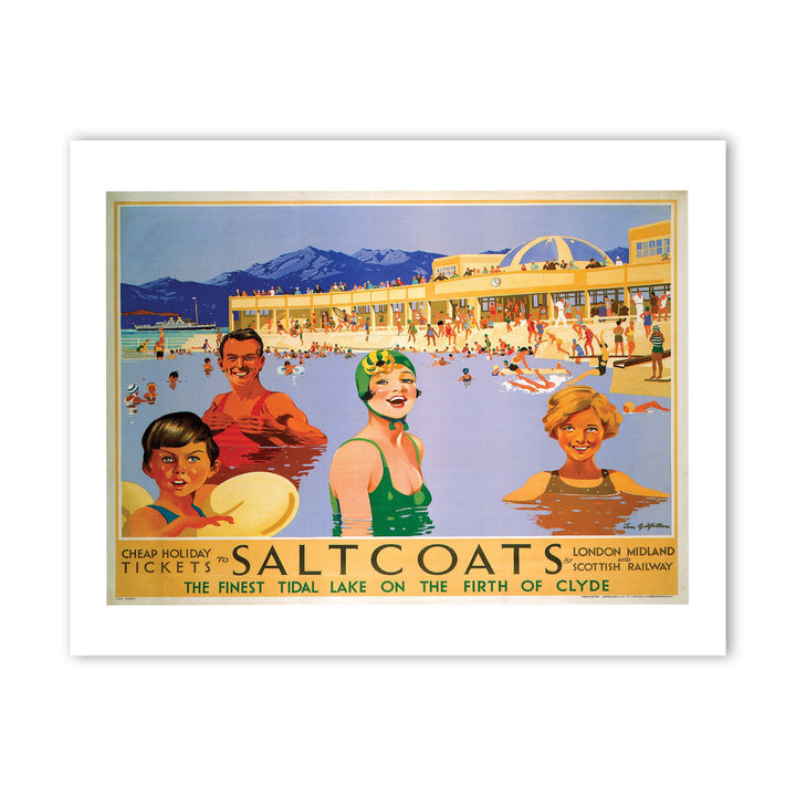 Saltcoats, Firth Of Clyde, Scotland Art Print