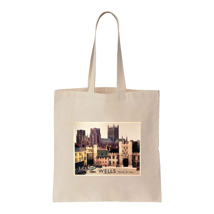 Wells, Somerset - Travel by Rail - Canvas Tote Bag
