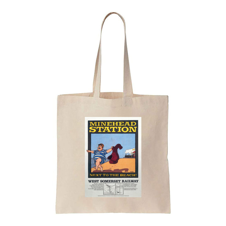 Minehead Station - Next to the Beach! - Canvas Tote Bag