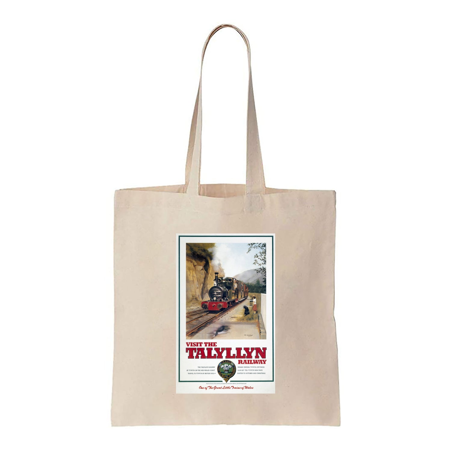 Visit the Talyllyn Railway - Little Trains of Wales - Canvas Tote Bag