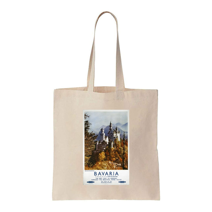 Neushwanstein, Bavaria - Beautiful Rhine Valley - Canvas Tote Bag