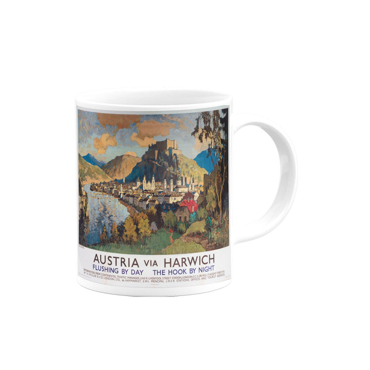 Salzburg, Austria via Harwich - Flushing by Day, Hook by Night Mug