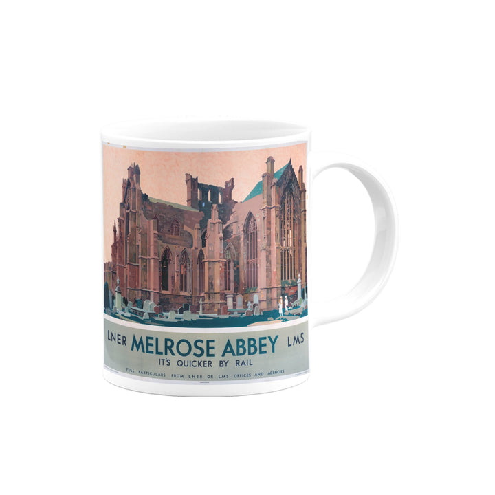 Melrose Abbey - Quicker By Rail Mug
