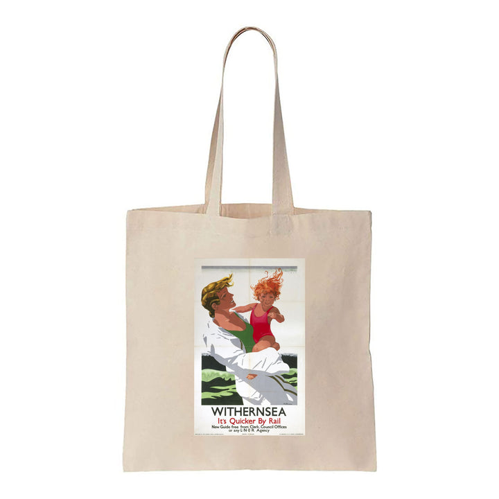 Withernsea - Quicker By Rail - Canvas Tote Bag