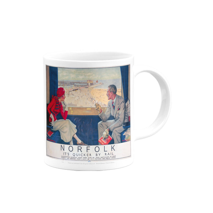 Norfolk Carriage View - Quicker By Rail Mug