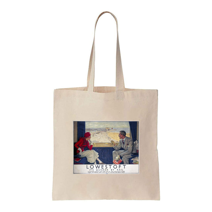 Lowestoft It's Quicker By Rail - Carriage View - Canvas Tote Bag