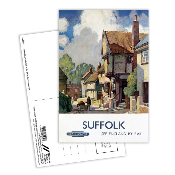 Coddenham Suffolk See England By Rail Postcard Pack of 8