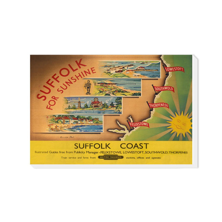 Suffolk for Sunshine - Suffolk Coast - Canvas