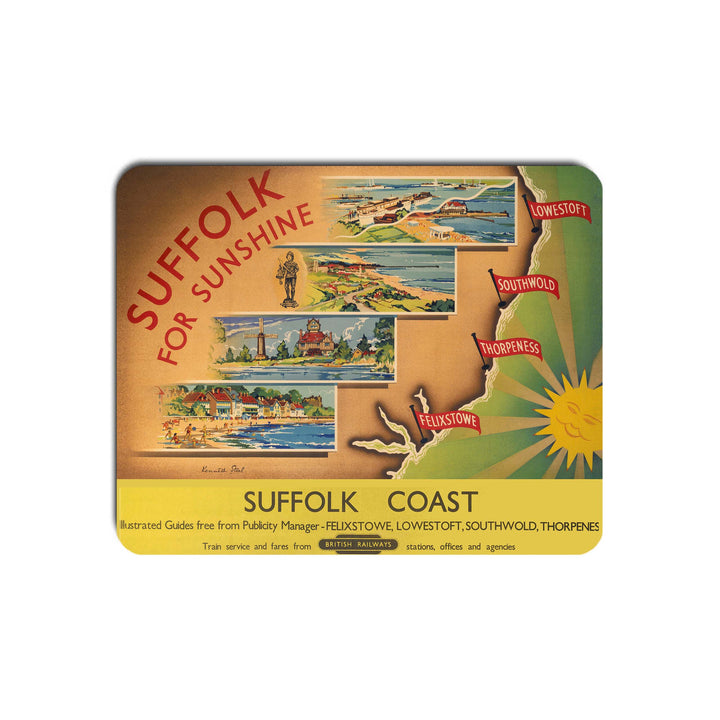 Suffolk for Sunshine - Suffolk Coast - Mouse Mat