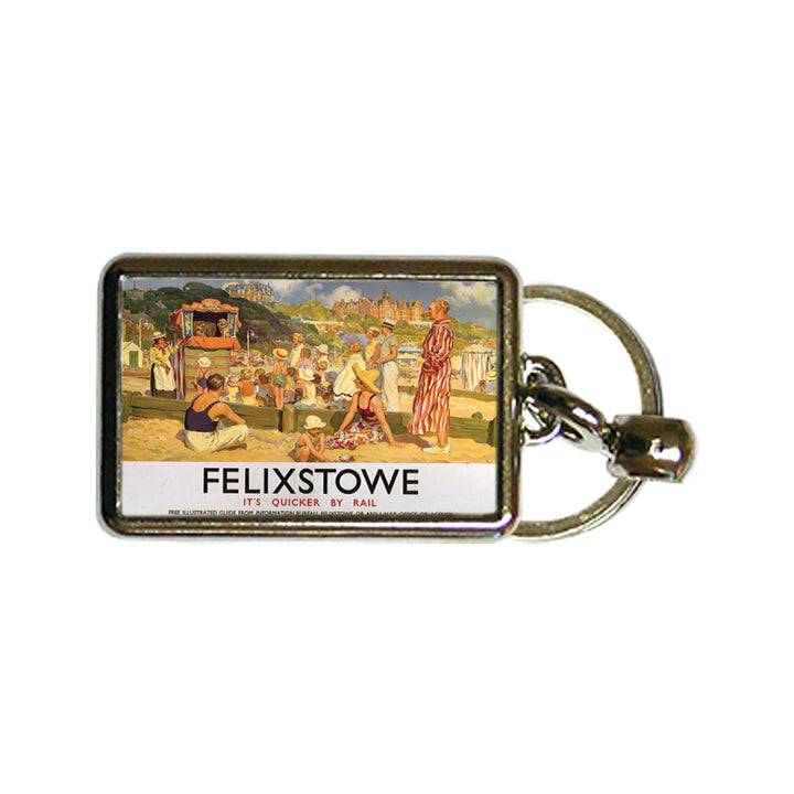 Felixstowe LNER- It's Quicker By Rail - Metal Keyring