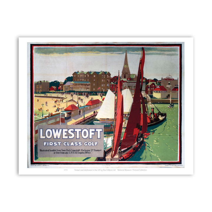 Lowestoft First Class Golf Art Print
