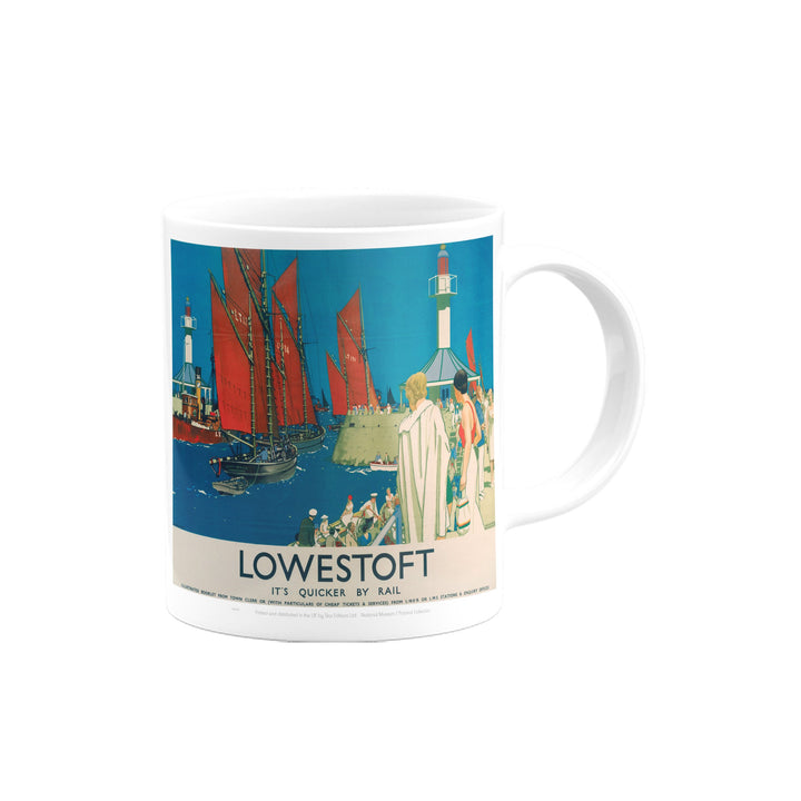 Lowestoft - It's Quicker By Rail Mug