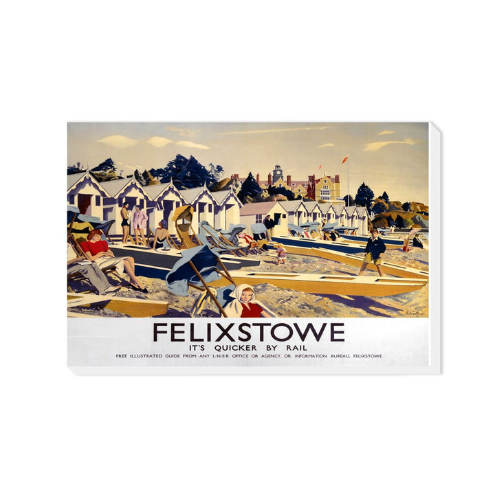 Felixstowe LNER- It's Quicker By Rail - Canvas