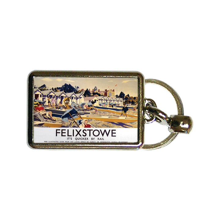 Felixstowe LNER- It's Quicker By Rail - Metal Keyring