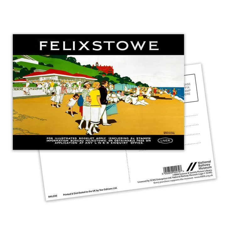 Felixstowe -LNER Postcard Pack of 8