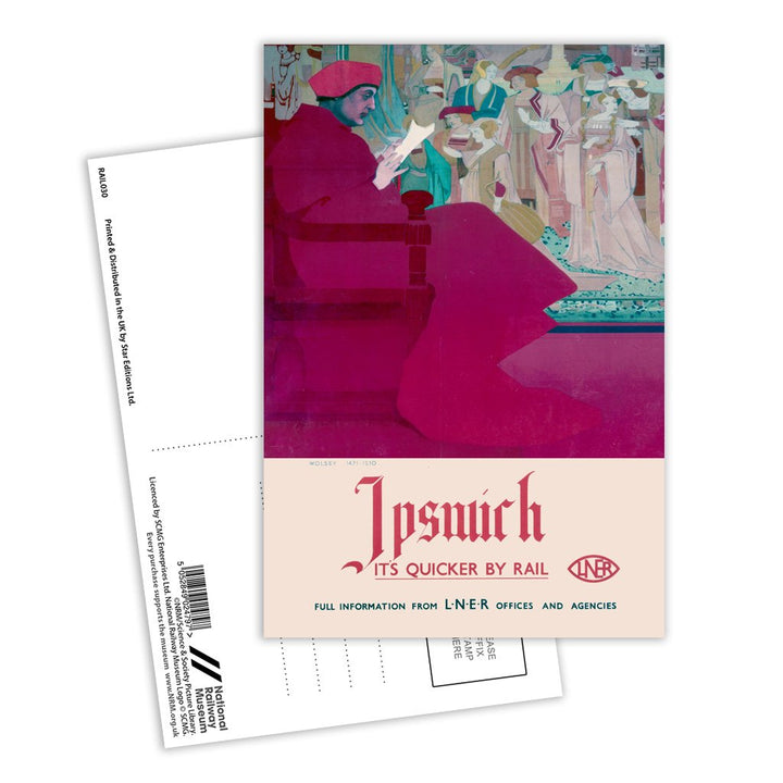 Wolsey - Ipswich LNER Postcard Pack of 8