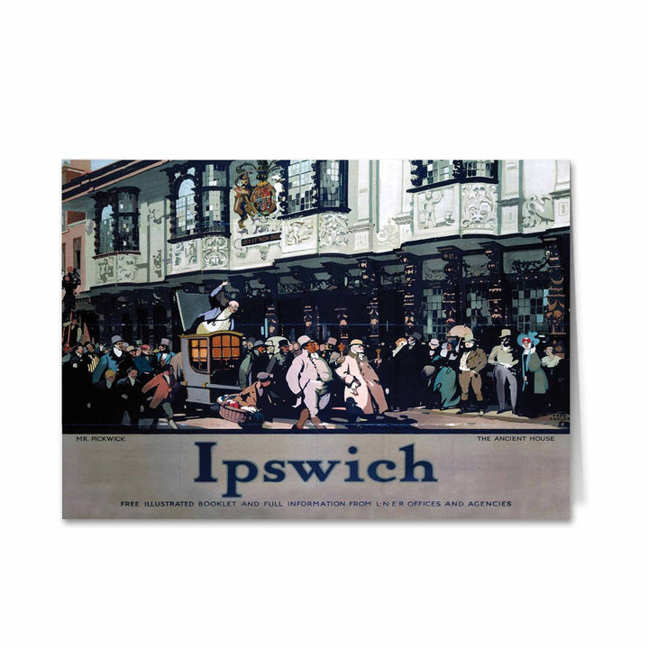 Mr. Pickwick - Ancient House Ipswich Greeting Card