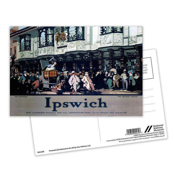 Mr. Pickwick - Ancient House Ipswich Postcard Pack of 8