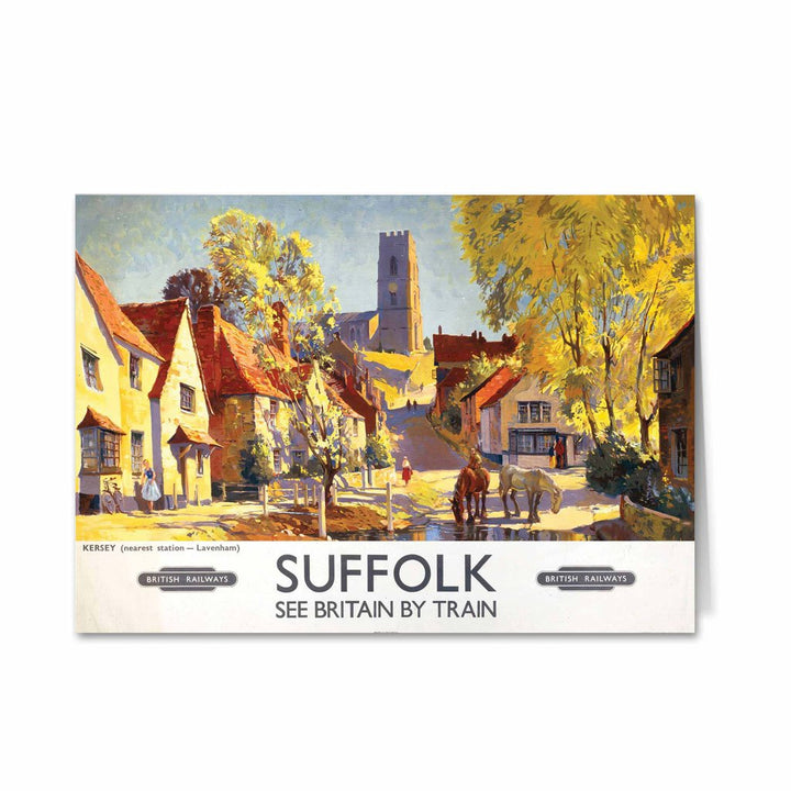 Kersey Suffolk (near Lavenham) British Railways Greeting Card