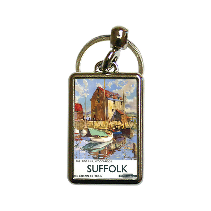 The Tide Mill, Woodbridge - Suffolk See Britain By Train - Metal Keyring