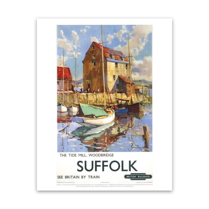 The Tide Mill, Woodbridge - Suffolk See Britain By Train Art Print