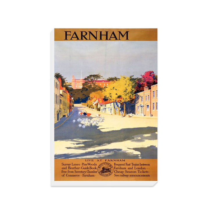 Farnham Surrey - Southern Railway - Canvas
