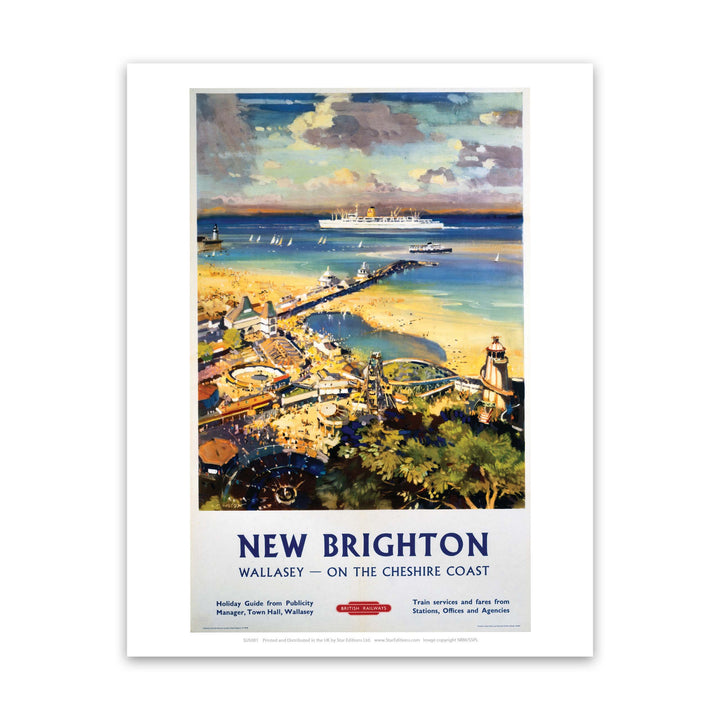 New Brighton Wallasey - on the Cheshire Coast Art Print