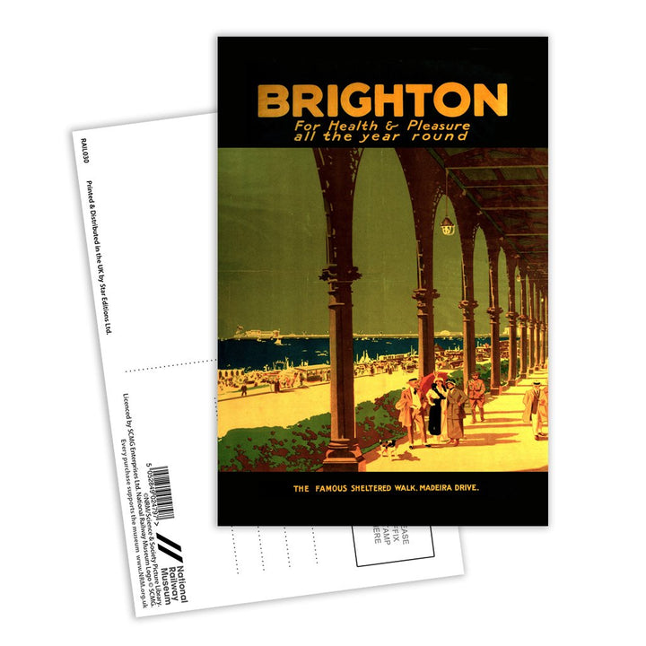 Brighton for Health and Pleasure Postcard Pack of 8