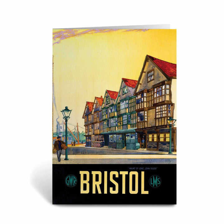 Bristol - Long John Silver - GWR LMS Greeting Card