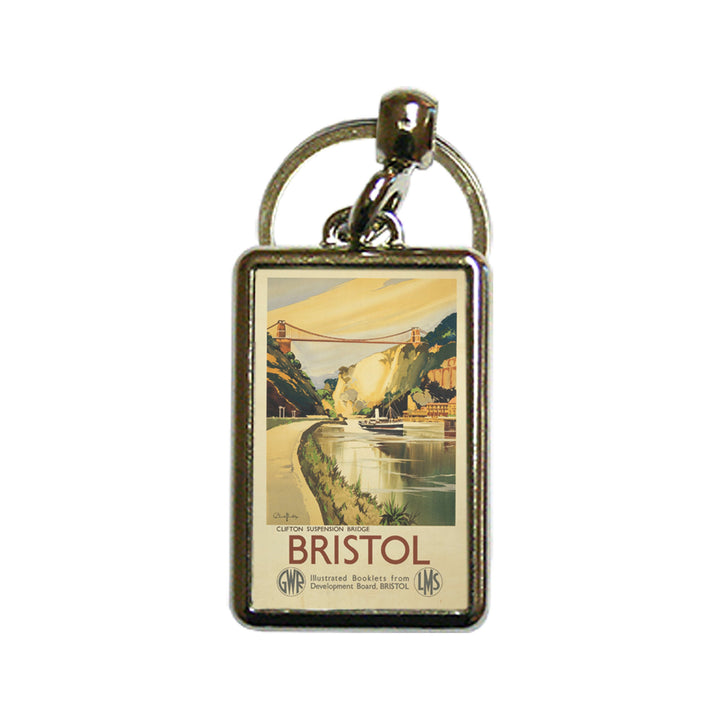 Bristol - Clifton Suspension Bridge GWR LMS - Metal Keyring