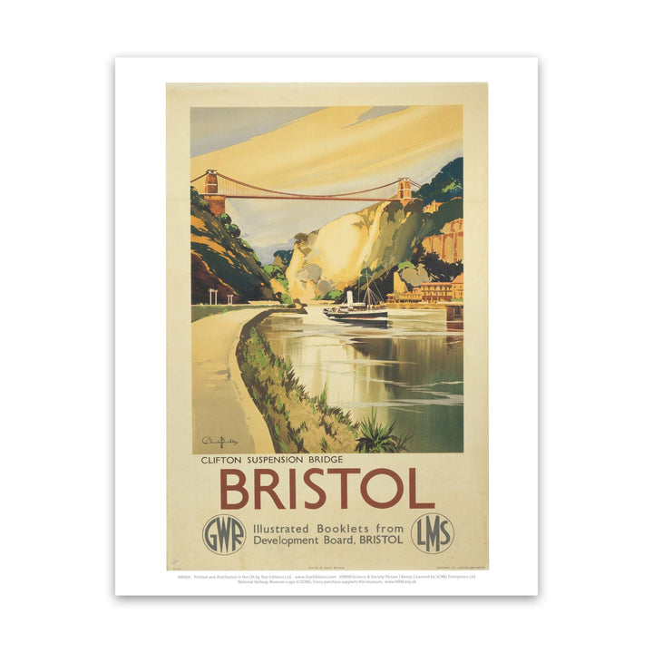 Bristol - Clifton Suspension Bridge GWR LMS Art Print