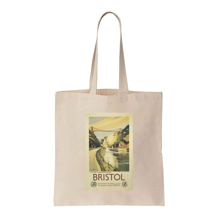 Bristol - Clifton Suspension Bridge GWR LMS - Canvas Tote Bag