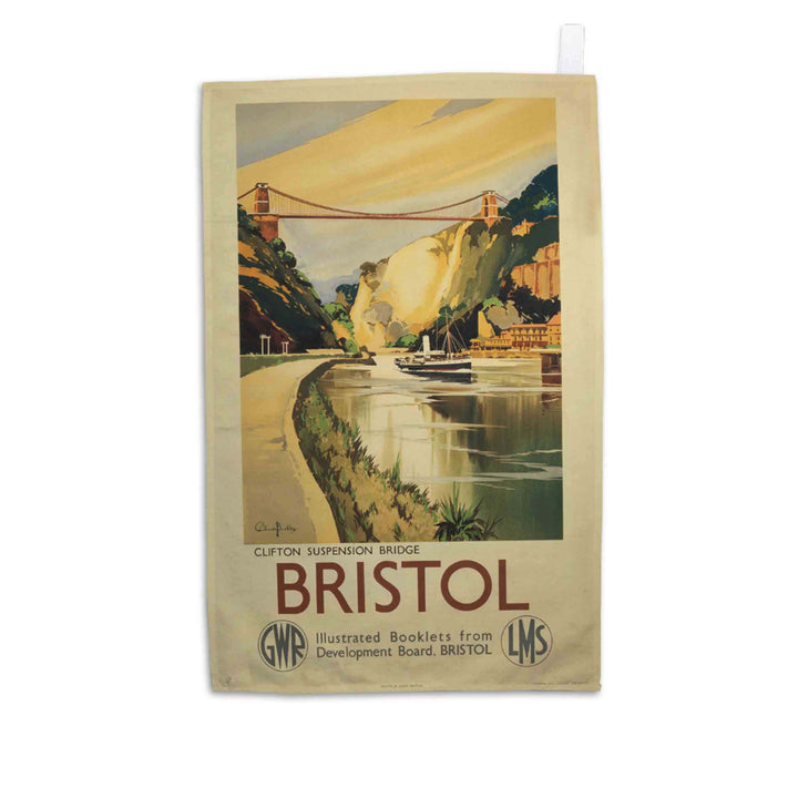 Bristol - Clifton Suspension Bridge GWR LMS - Tea Towel