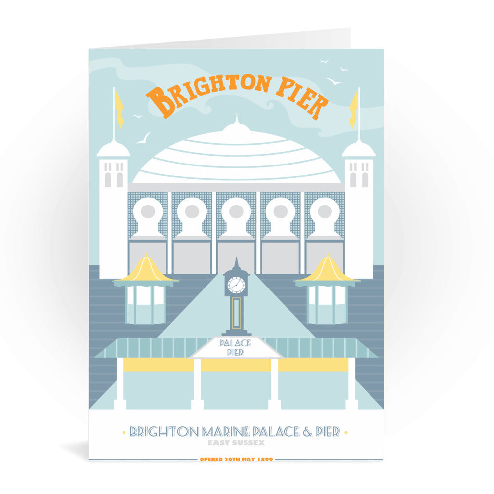 Brighton Pier, Brighton Greeting Card 7x5