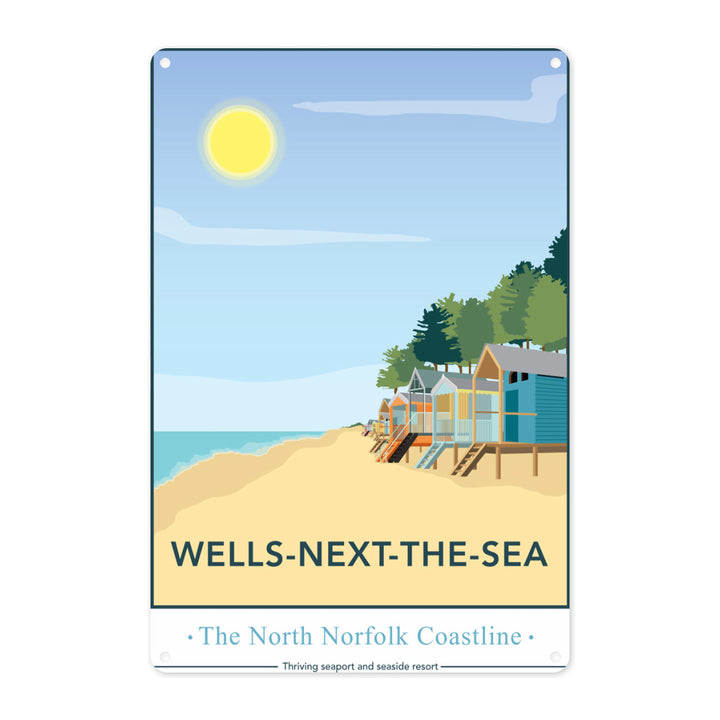 Wells-Next-The Sea, Norfolk Metal Sign